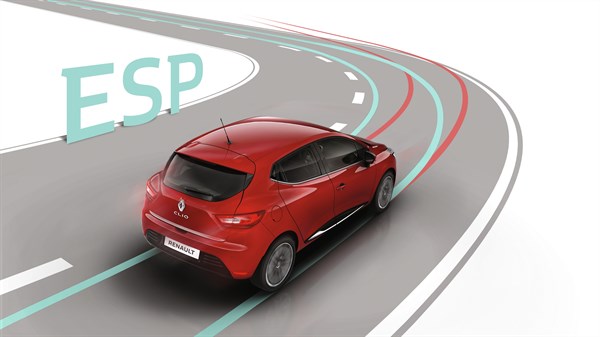 Renault CLIO - contrôle dynamique de trajectoire (ESP)