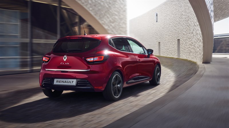 Nouvelle Renault CLIO - Véhicule rouge vue arrière